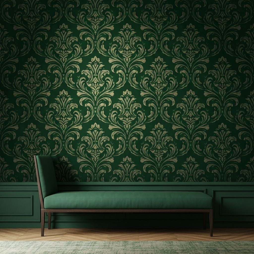 Luxury damask wallpaper pattern